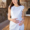 Outlet Seraphine Abigail | Broderie Anglaise Cotton Maternity & Nursing Top