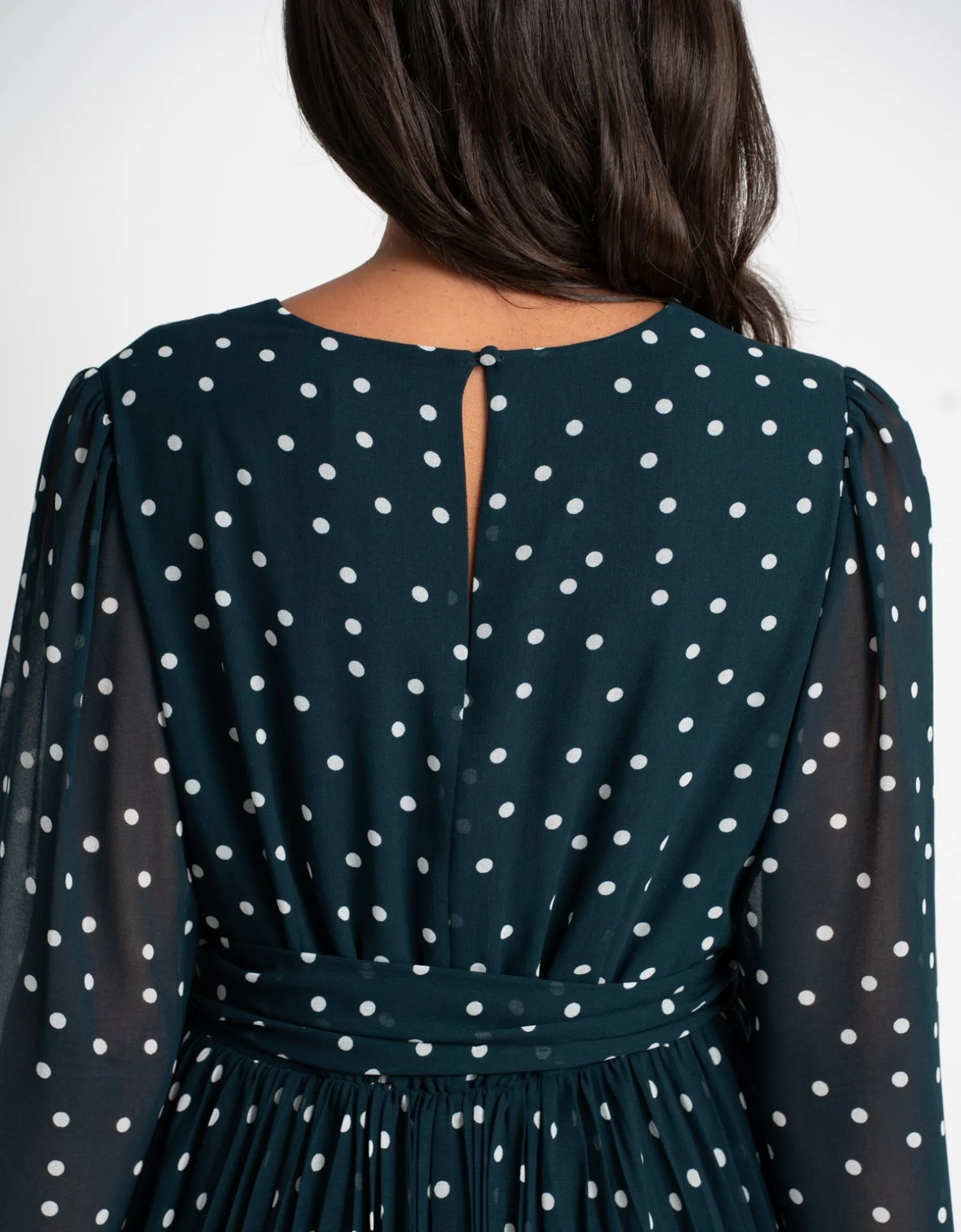Hot Seraphine Adelaide | Pleated Spot Maternity & Nursing Dress
