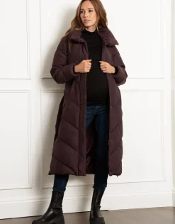 Cheap Seraphine Adelina | Belted Chevron Puffer Maternity Jacket