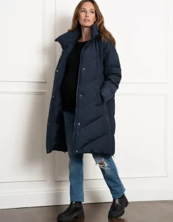 Sale Seraphine Adena | Chevron Puffer Maternity Coat