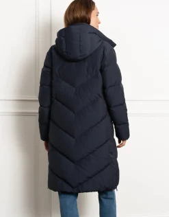 Sale Seraphine Adena | Chevron Puffer Maternity Coat