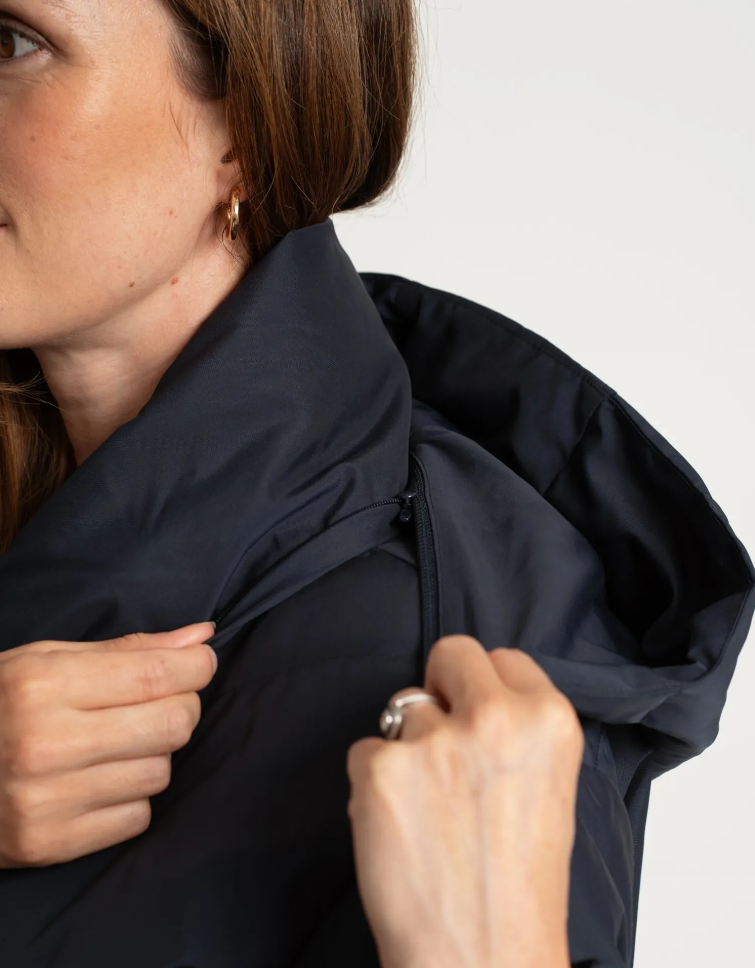Sale Seraphine Adena | Chevron Puffer Maternity Coat