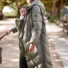 Shop Seraphine Adena | Long Maternity & Babywearing Puffer Coat