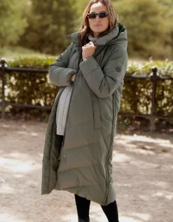 Shop Seraphine Adena | Long Maternity & Babywearing Puffer Coat