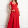 Best Sale Seraphine Aldari | Maxi Maternity Dress with Lace Sleeve