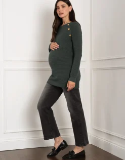 Best Sale Seraphine Amalia | Ripple Stitch Maternity & Nursing Sweater