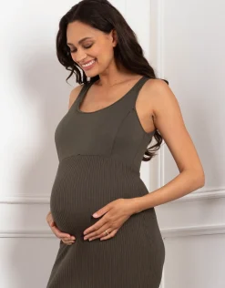 Clearance Seraphine Amaya | Layered Knitted Maternity & Nursing Dress