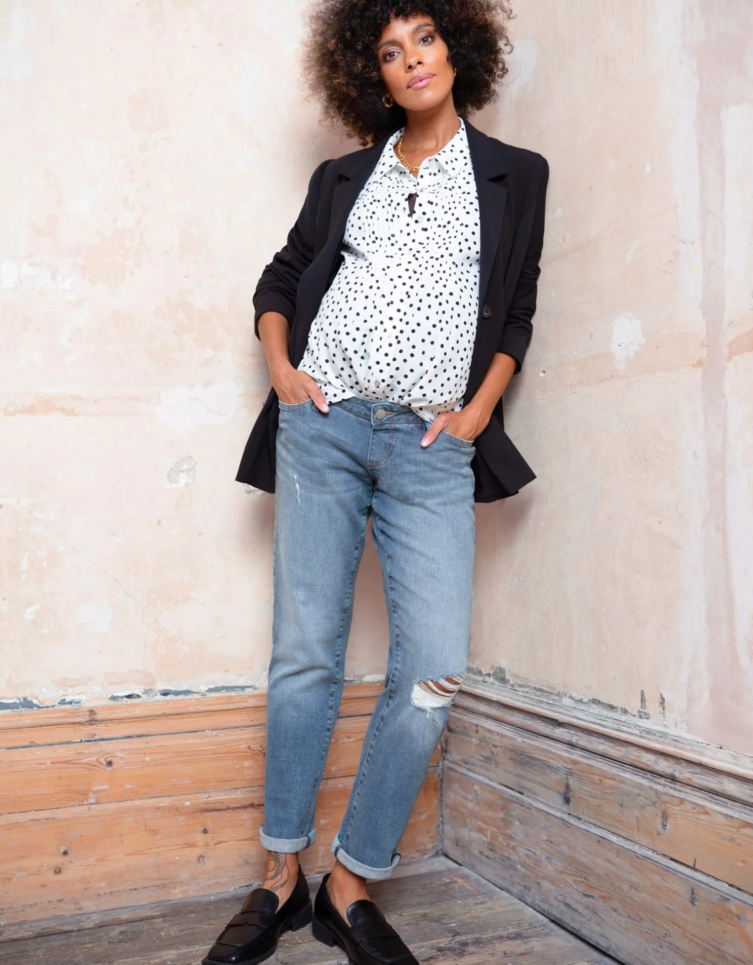 Cheap Seraphine Angel | Organic Ripped Boyfriend Maternity Jeans