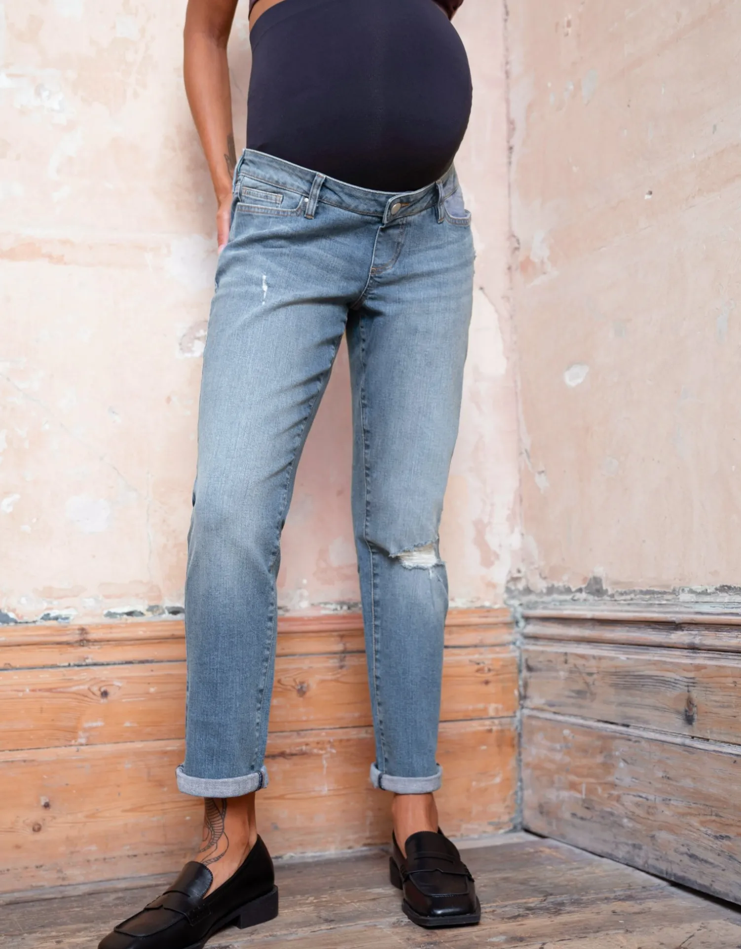 Cheap Seraphine Angel | Organic Ripped Boyfriend Maternity Jeans