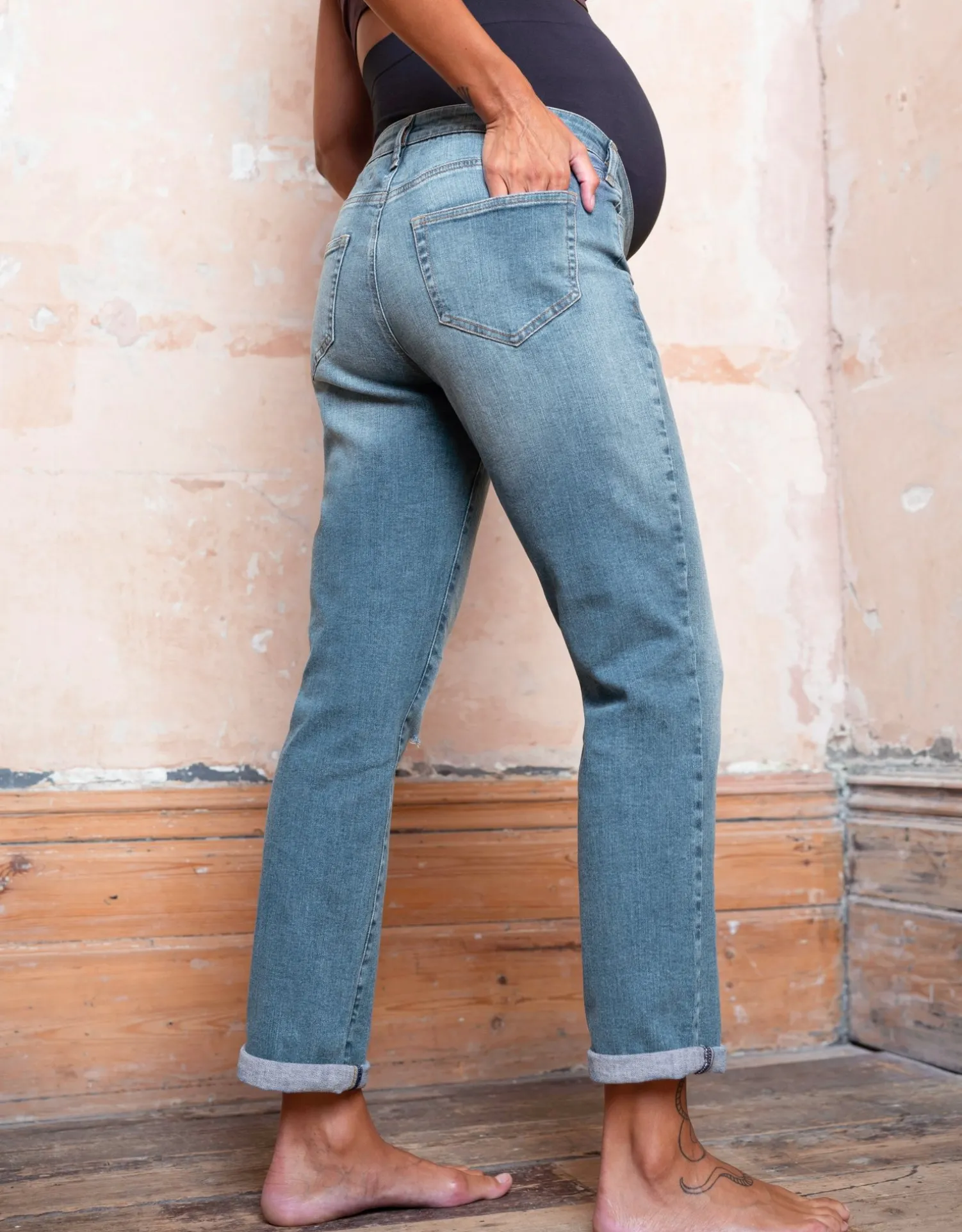 Cheap Seraphine Angel | Organic Ripped Boyfriend Maternity Jeans
