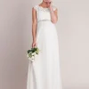 New Seraphine Angelita | Ivory Silk & Eyelash Lace Maternity Wedding Dress
