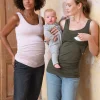 Outlet Seraphine Aniza | Twin Pack Maternity & Nursing Vest Tops u2013 Khaki & Blush