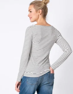 Sale Seraphine Anne | Twin Pack Maternity & Nursing Tops u2013 Black & White Stripe