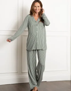 New Seraphine Aoife | Piped Shirt Maternity & Nursing Pyjama Set