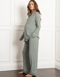 New Seraphine Aoife | Piped Shirt Maternity & Nursing Pyjama Set
