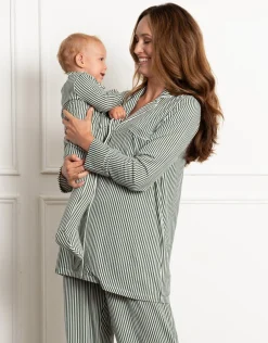 New Seraphine Aoife | Piped Shirt Maternity & Nursing Pyjama Set
