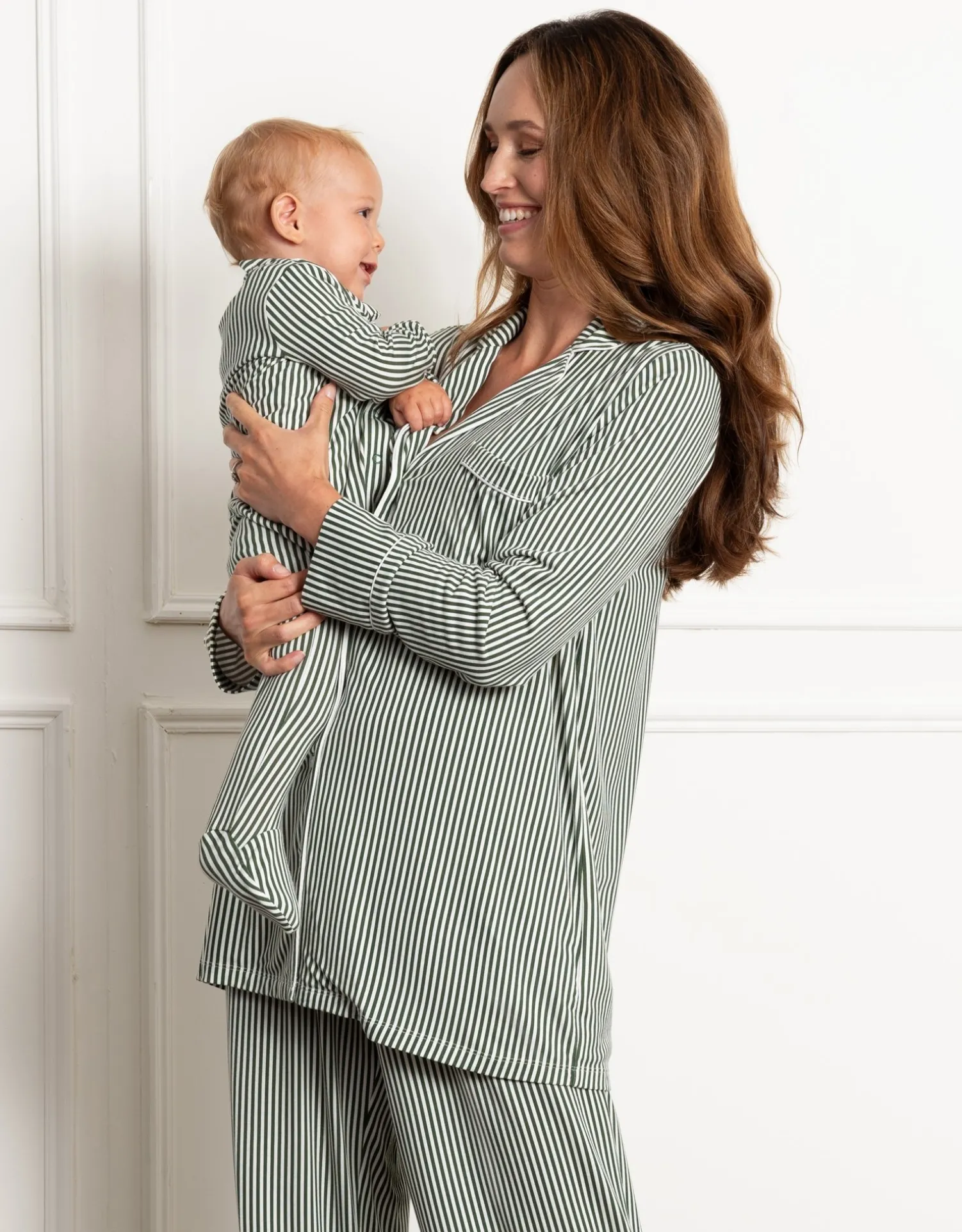 New Seraphine Aoife | Piped Shirt Maternity & Nursing Pyjama Set