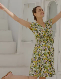Online Seraphine Ariana | Retro Floral Maternity & Nursing Dress