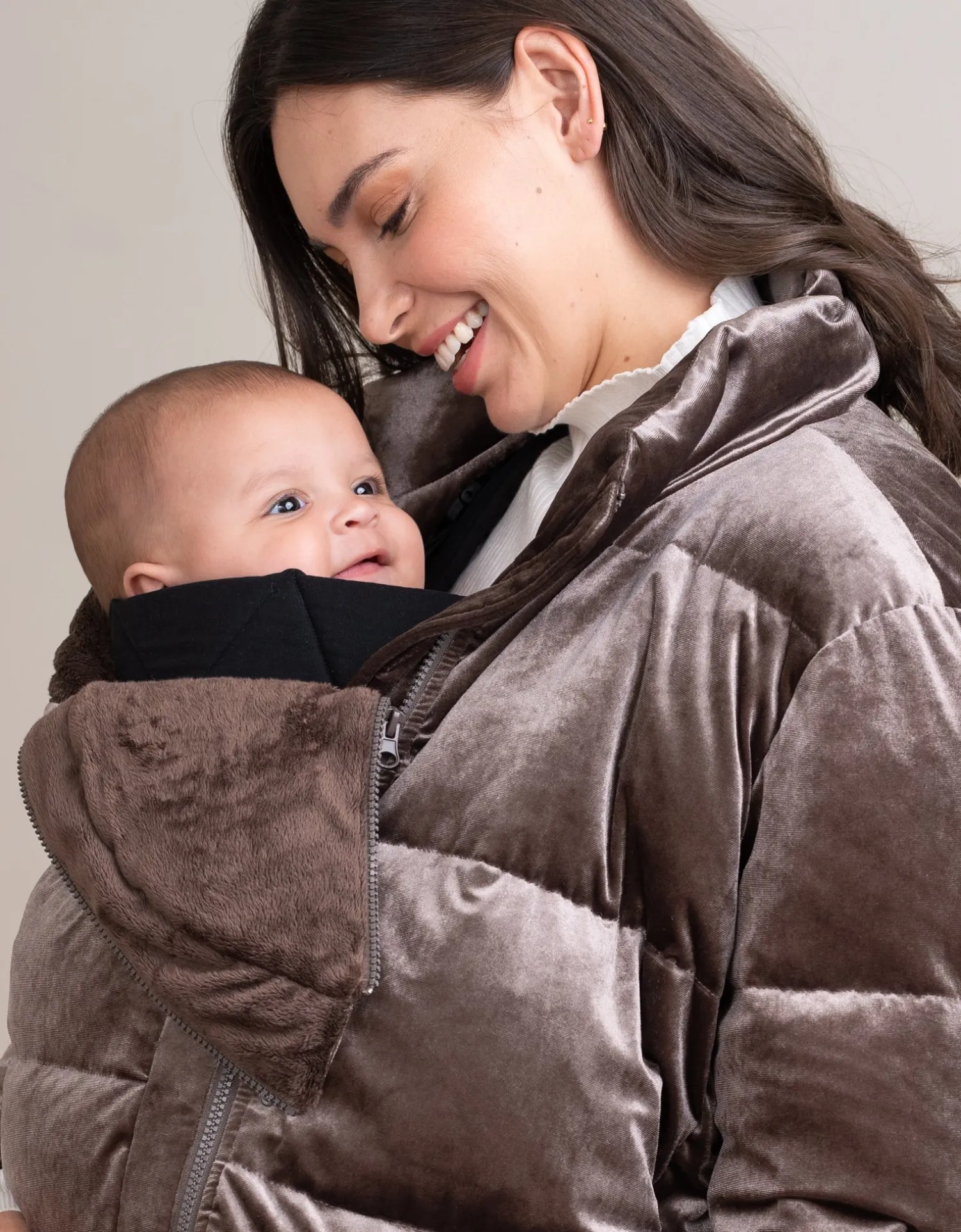 Cheap Seraphine Aris | Maternity & Babywearing Velvet Puffer Coat