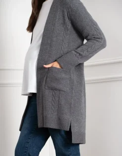 Shop Seraphine Arleen | Knit Maternity & Nursing Cardi with Patch Pockets