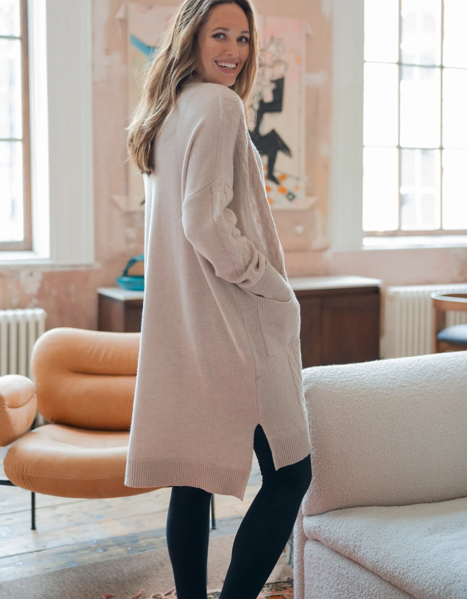 Sale Seraphine Arleen | Merino Wool Maternity Cardigan