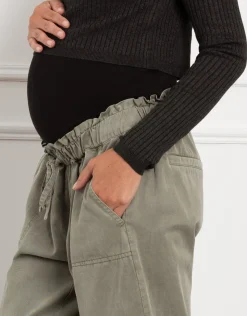 Cheap Seraphine Atari | Woven Under Bump Maternity Jogger with Drawstring Waist