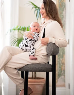 Fashion Seraphine Atticus | Modal Blend Cream Maternity Joggers