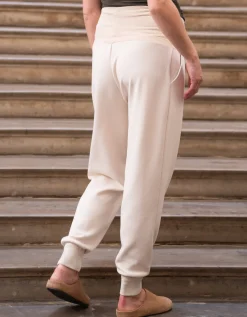 Fashion Seraphine Atticus | Modal Blend Cream Maternity Joggers