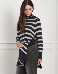 Store Seraphine Bergen | Roll Neck Striped Maternity & Nursing Tunic