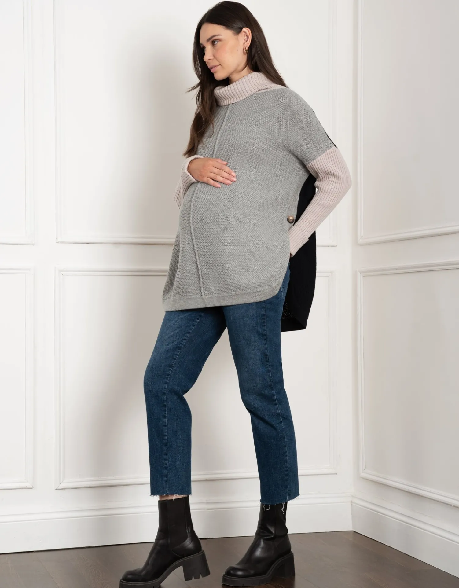 Flash Sale Seraphine Bertram | Roll Neck Knit Maternity & Nursing Sweater