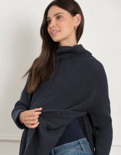 Sale Seraphine Bertram | Roll Neck Knit Maternity & Nursing Sweater