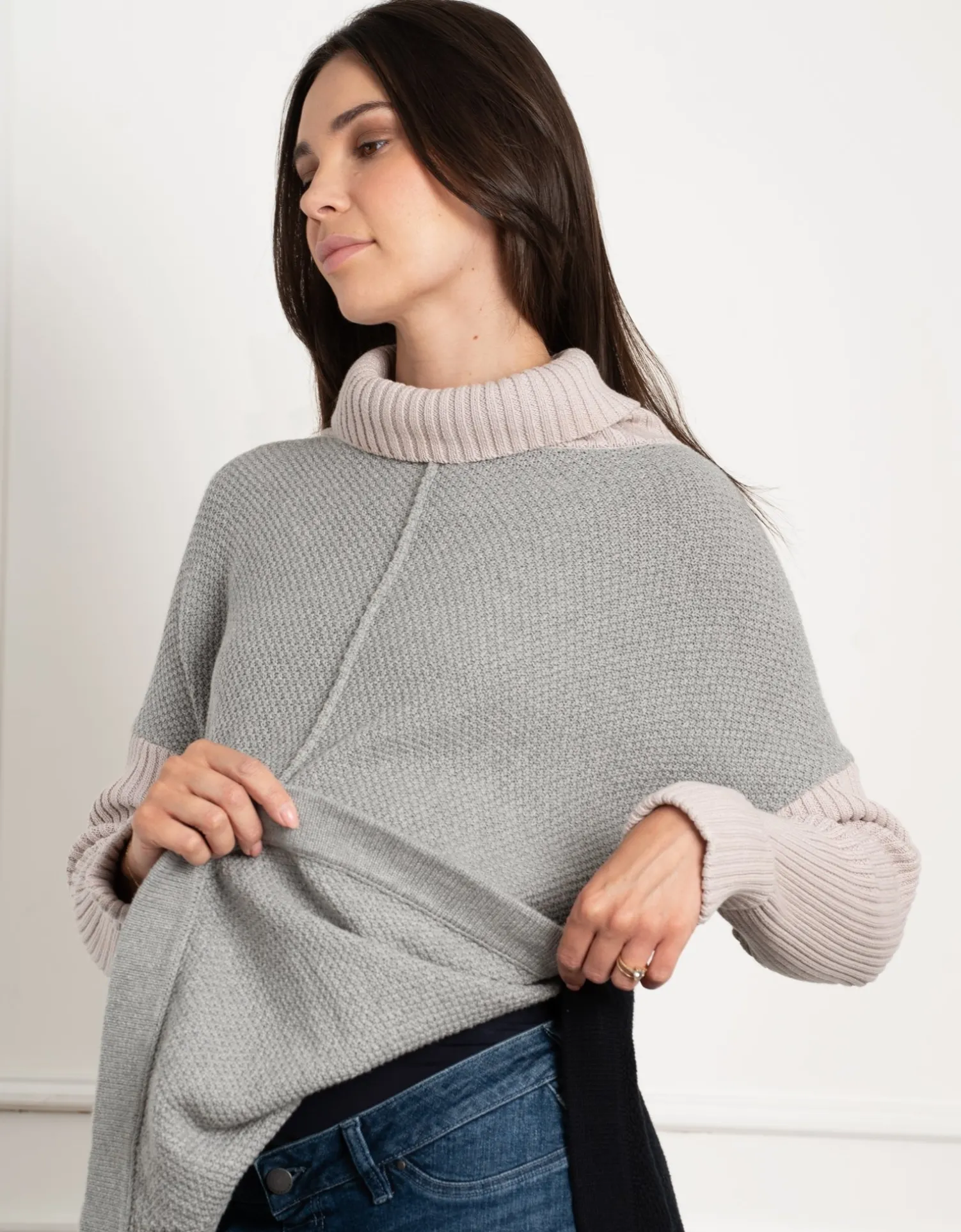 Flash Sale Seraphine Bertram | Roll Neck Knit Maternity & Nursing Sweater