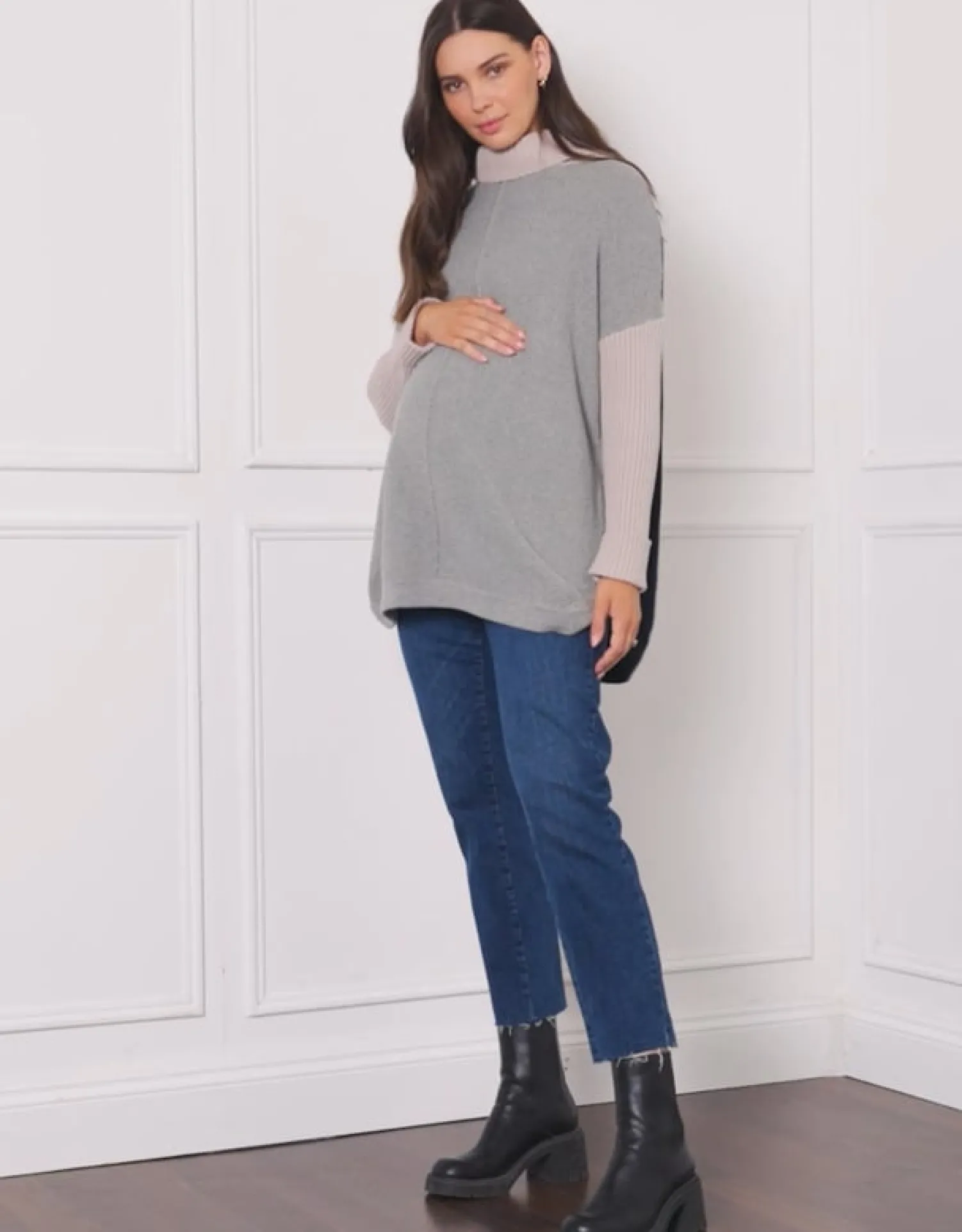 Flash Sale Seraphine Bertram | Roll Neck Knit Maternity & Nursing Sweater