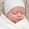Outlet Seraphine Bobbina | Mini Cotton & Cashmere Ivory White Knitted Baby Hat