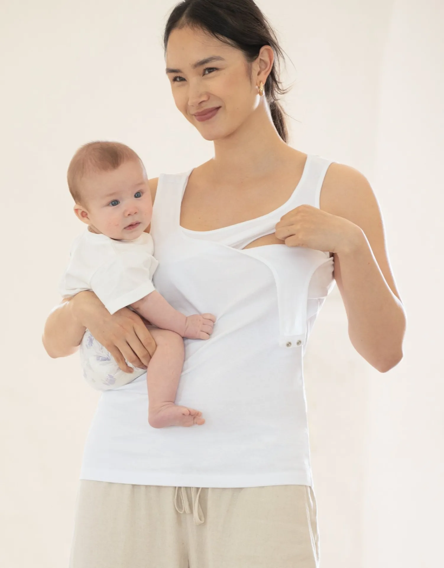 Sale Seraphine Brynlee | Twin Pack Nursing Vest Tops - Black & White