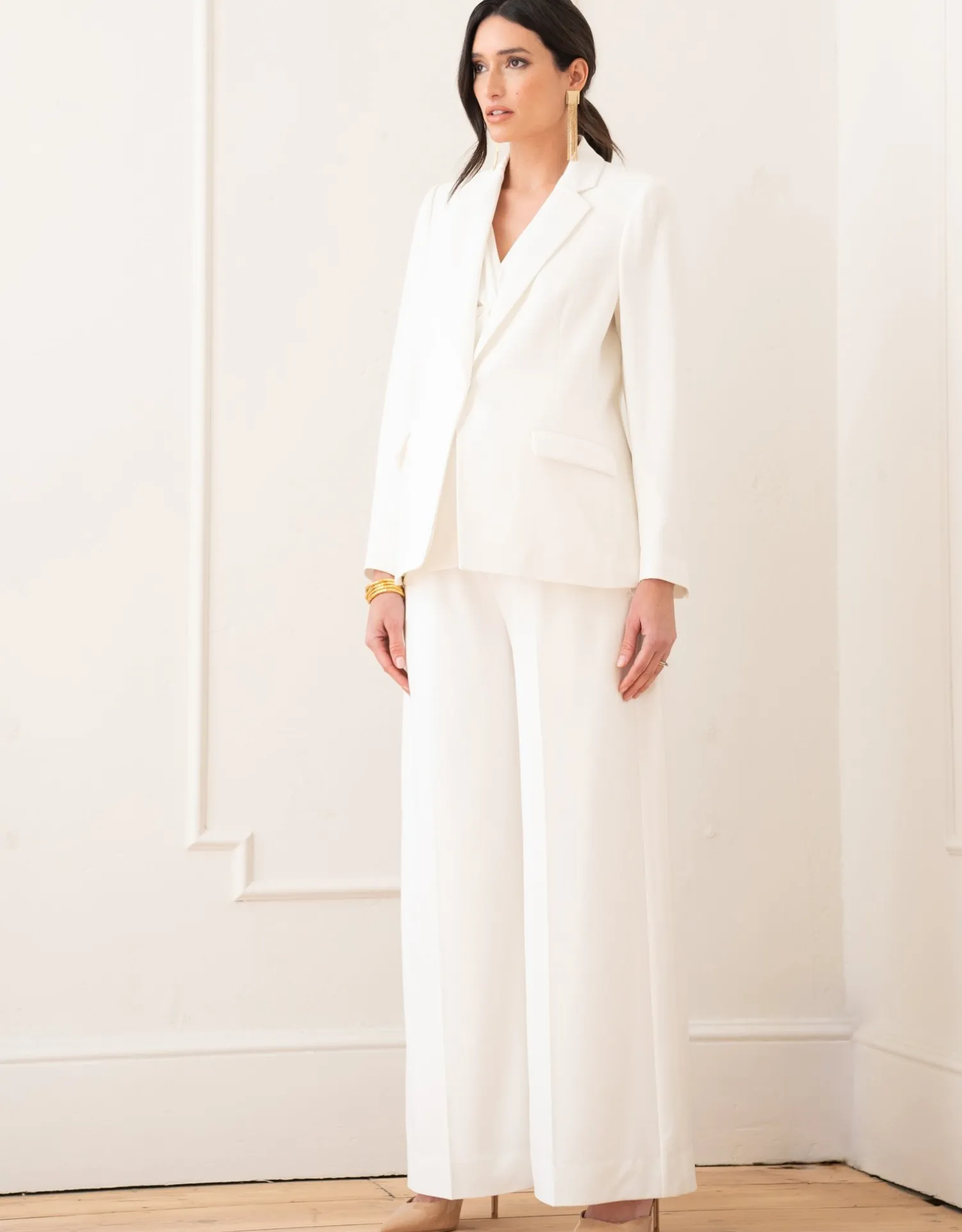 Fashion Seraphine Calico | Wide Leg Over Bump Maternity Pants