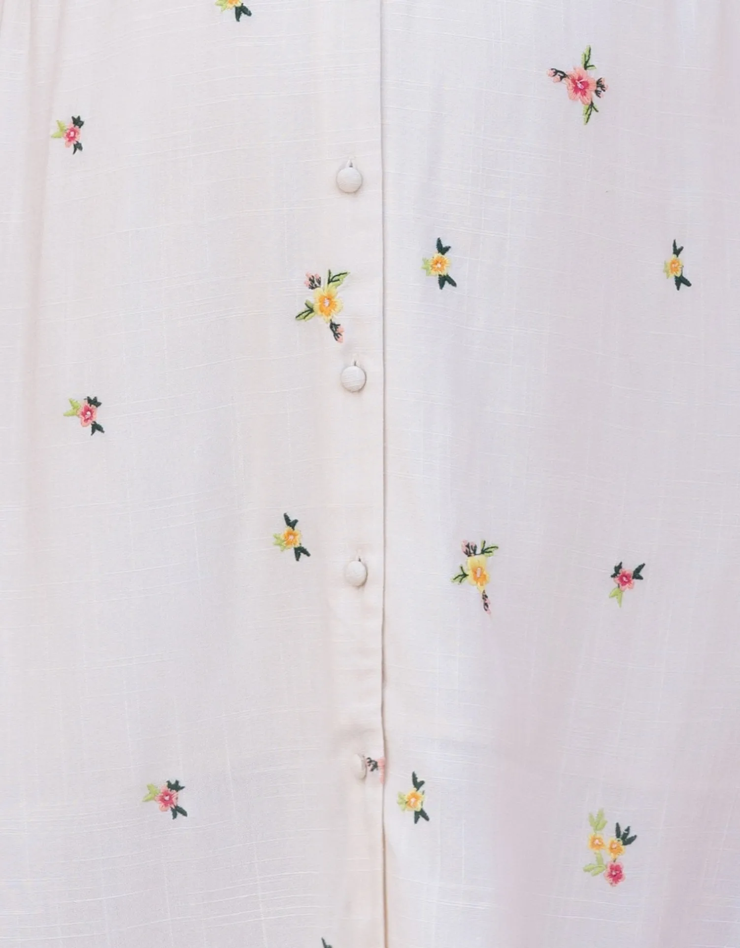 Flash Sale Seraphine Cannon | Embroidered Button-Down Midi Maternity-To-Nursing Dress
