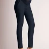 Store Seraphine Carrie | Slim Fit Navy Blue Maternity Pants