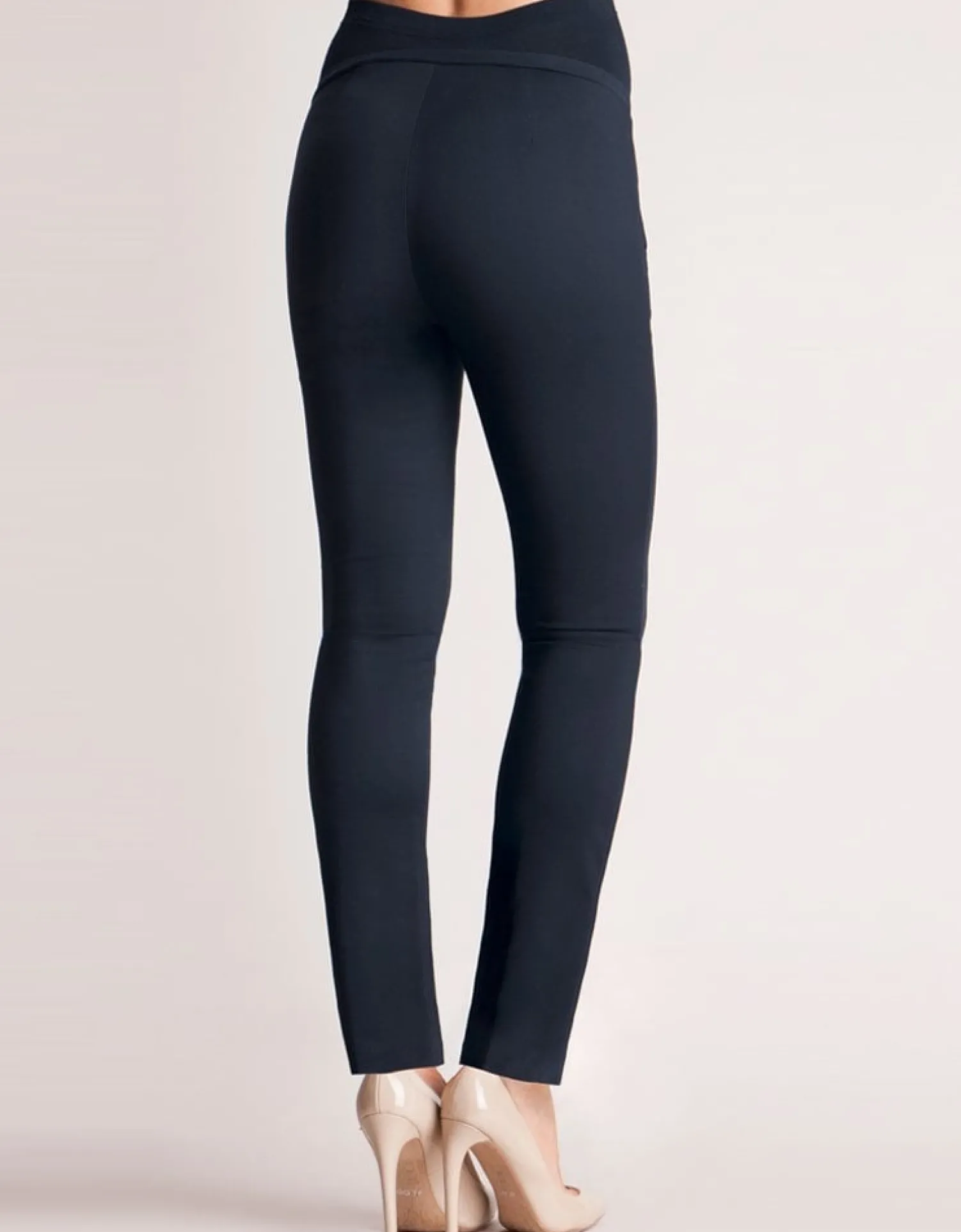 Store Seraphine Carrie | Slim Fit Navy Blue Maternity Pants