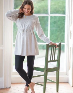 Store Seraphine Cassidy | Grey Marl Sweatshirt Maternity & Nursing Tunic