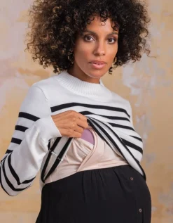 Cheap Seraphine Caz |  Maternity & Nursing Stripe Dress with Breton Jumper