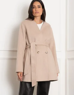 Fashion Seraphine Chandler | Double-Breasted Wool Maternity Coat