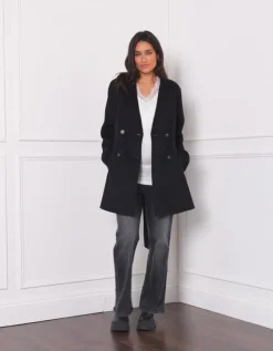 Store Seraphine Chandler | Double-Breasted Wool Maternity Coat