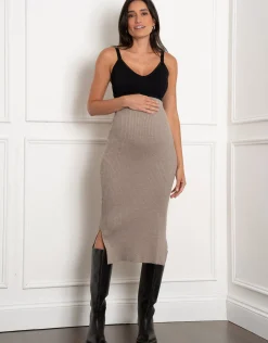 Hot Seraphine Chantria | Rib Knit Maternity Co-ord Skirt