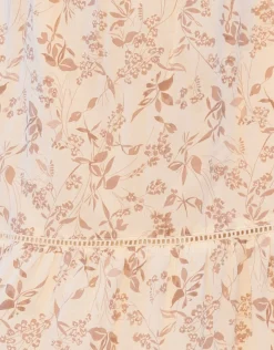 Hot Seraphine Citrine | Cotton Floral Co-Ord Maternity and Nursing Set