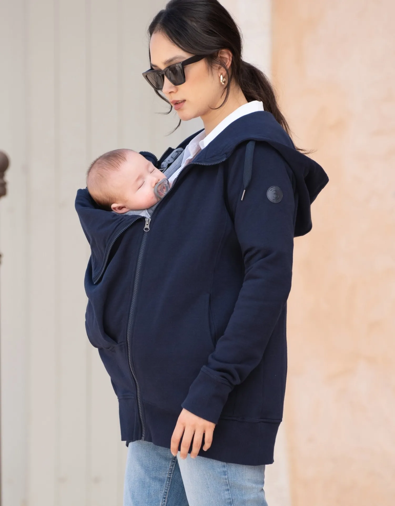 Online Seraphine Connor | Dark Blue 3 in 1 Maternity Hoodie