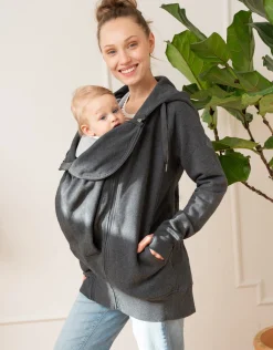 Outlet Seraphine Connor | Grey 3 in 1 Maternity Hoodie