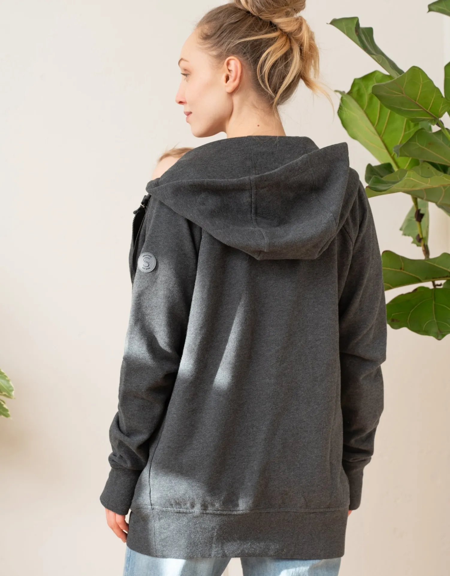 Outlet Seraphine Connor | Grey 3 in 1 Maternity Hoodie