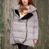 Online Seraphine Cozette | Houndstooth Belted Puffer Maternity Coat