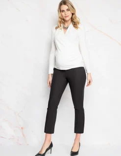 Cheap Seraphine Cressida | Tailored Black Cropped Maternity Pants